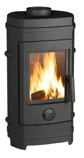 Poêle à bois INVICTA Remilly anthracite, 7 kW DUMANOIR