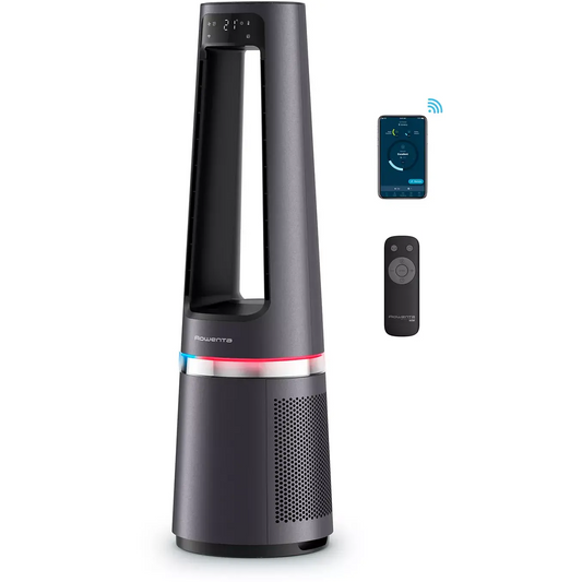 Purificateur d'air, ventilateur, chauffage ROWENTA Eclipse 3 en 1 connect QU5072F0
