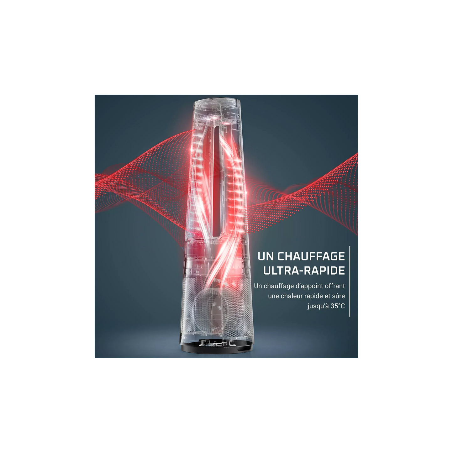 Purificateur d'air, ventilateur, chauffage ROWENTA Eclipse 3 en 1 connect QU5072F0