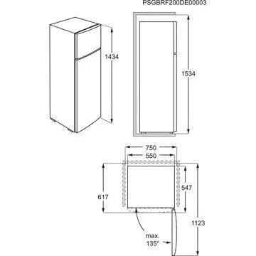 Réfrigérateur 2 portes	AEG	RDB424E1AX