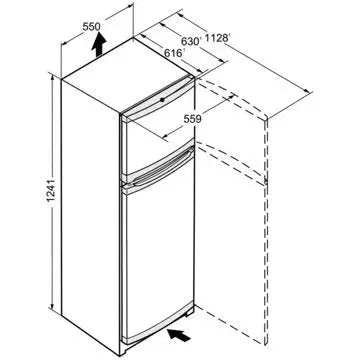 Réfrigérateur 2 portes	LIEBHERR CTPe211-26
