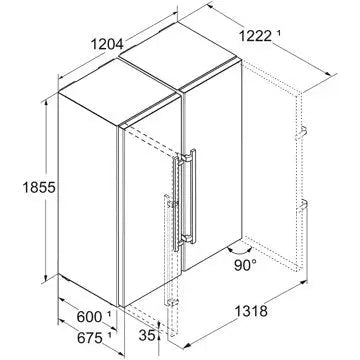 Réfrigérateur Américain	LIEBHERR XRFsd5265-22 BioFresh
