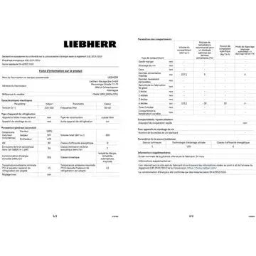 Réfrigérateur combiné	LIEBHERR CNSFD1853-20