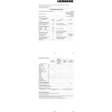 Réfrigérateur combiné	LIEBHERR	CUEL231-22