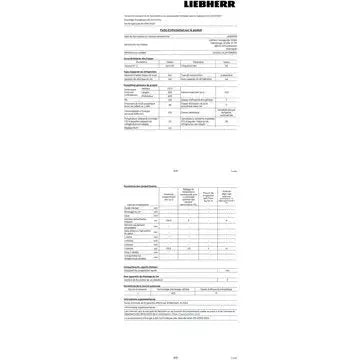 Réfrigérateur combiné	LIEBHERR CUe231-26