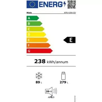 Réfrigérateur combiné	MIELE KFN 4394 ED el