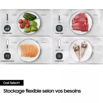 Réfrigérateur combiné							SAMSUNG 				RB38T607BB1