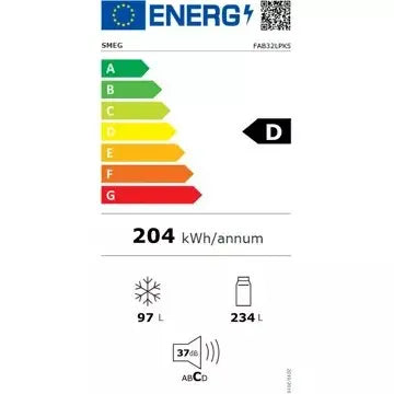 Réfrigérateur combiné							SMEG				FAB32LPK5