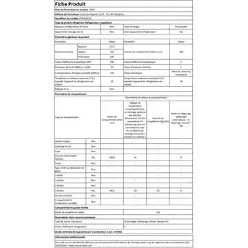 Réfrigérateur combiné encastrable 							ASKO				RFN31831EI Pantographe