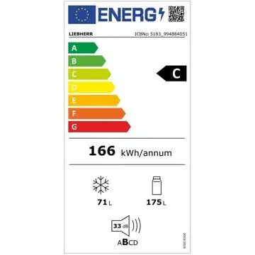 Réfrigérateur combiné encastrable 							LIEBHERR				ICBNci5183-22 BioFresh
