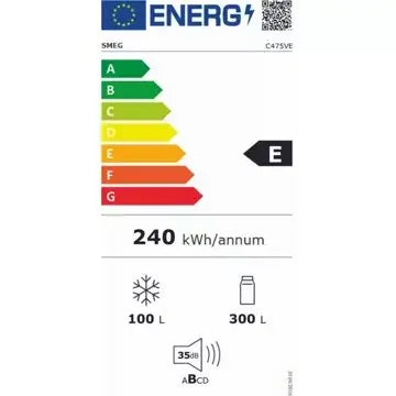Réfrigérateur combiné encastrable  SMEG	C475VE