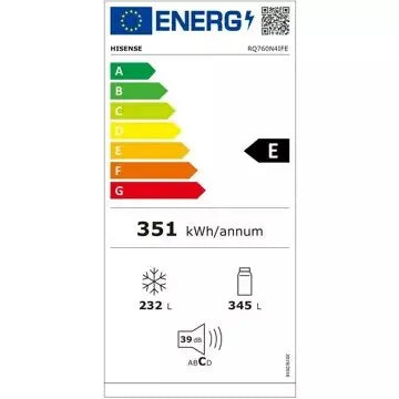 Réfrigérateur multi portes HISENSE	RQ760N4IFE SmartScreen