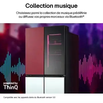 Réfrigérateur multi portes LG	GMV960NNME MoodUP