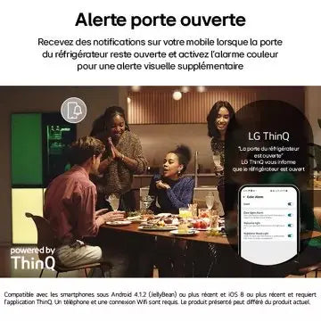 Réfrigérateur multi portes LG	GMV960NNME MoodUP