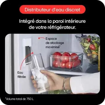 Réfrigérateur multi portes	LG	GMW765STGJ