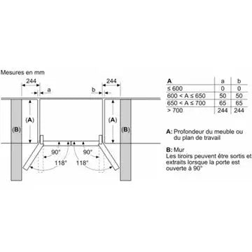 Réfrigérateur multi portes	SIEMENS	KF96RSBEA IQ700 cave à vin