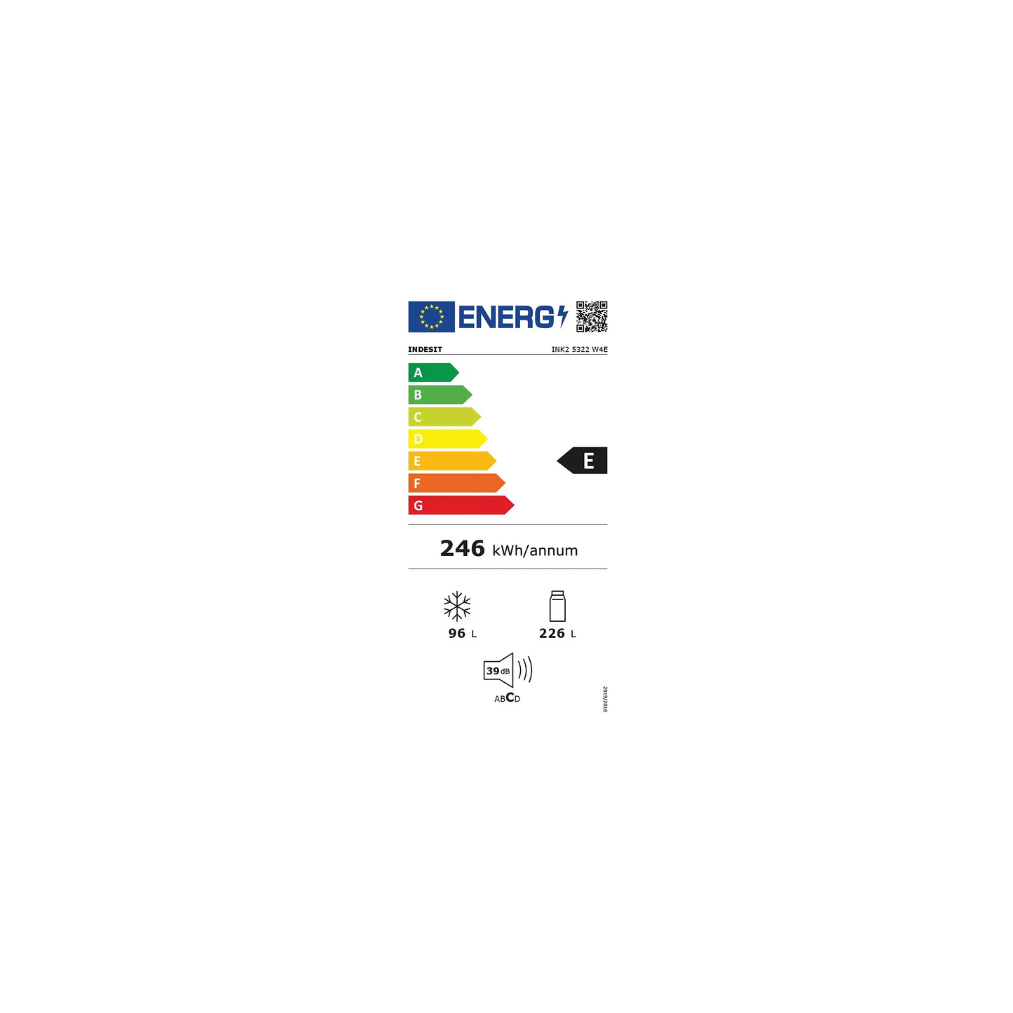 Réfrigérateur combiné INDESIT INK25322W4E ELECTROMENAGER WORLD