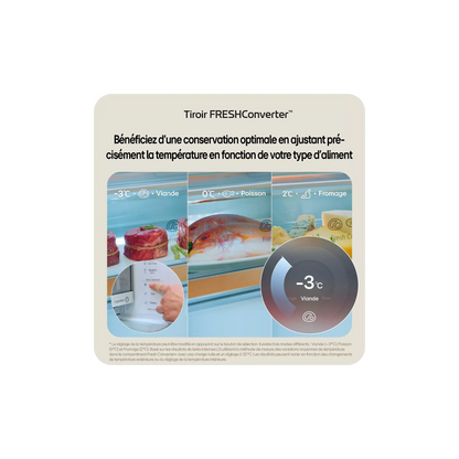 Réfrigérateur combiné LG GBBS726AMB