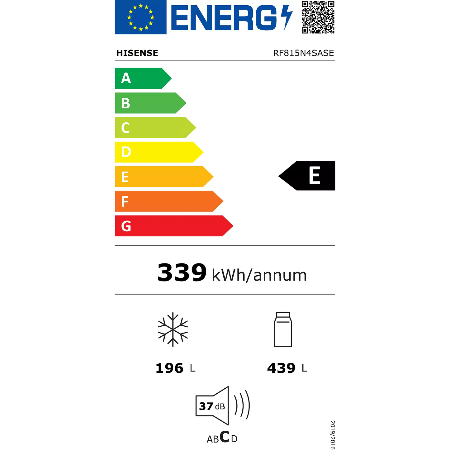 Réfrigérateur multi portes HISENSE RF815N4SASE