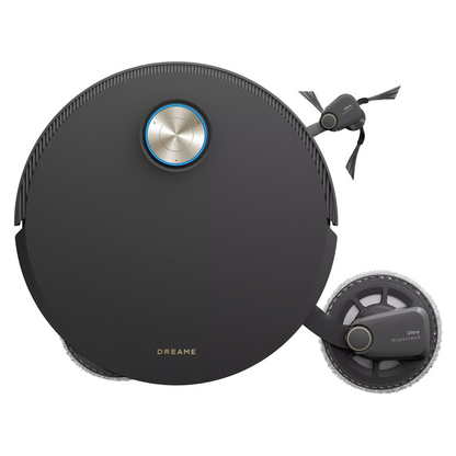 Robot Aspirateur Laveur DREAME X60 Pro Ultra Complete Gris, double bras robotisé extensible jusqu'à 18cm