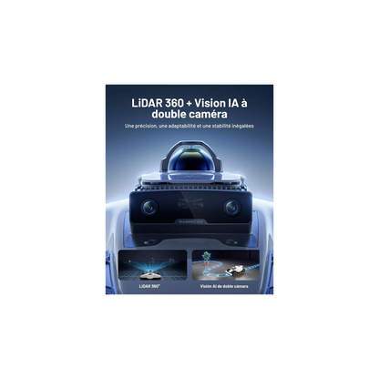 Robot tondeuse MAMMOTION Luba 3 AWD 3000, Lidar 360° - NetRTK - vision IA, 3000m² de superficie, 30 multi-zones, pente 80%