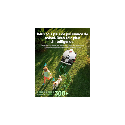 Robot tondeuse MAMMOTION Luba 3 AWD 3000, Lidar 360° - NetRTK - vision IA, 3000m² de superficie, 30 multi-zones, pente 80%