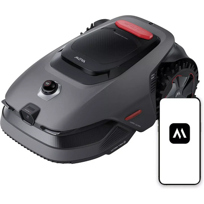 Robot tondeuse MOVA Lidax 800 sans fil périphérique, 800 m² de superficie, hauteur de coupe réglable jusqu'à 10cm