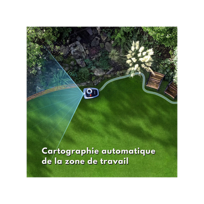 Robot tondeuse NAVIMOW i105E sans fil périphérique, 500 m² de superficie