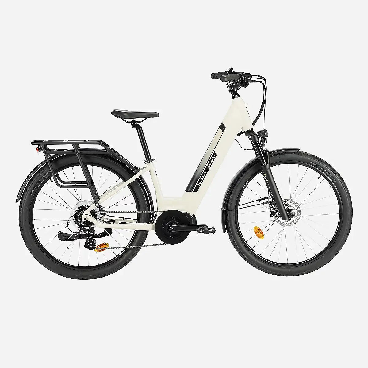Vélo électrique polyvalent adulte Crossover V Beige