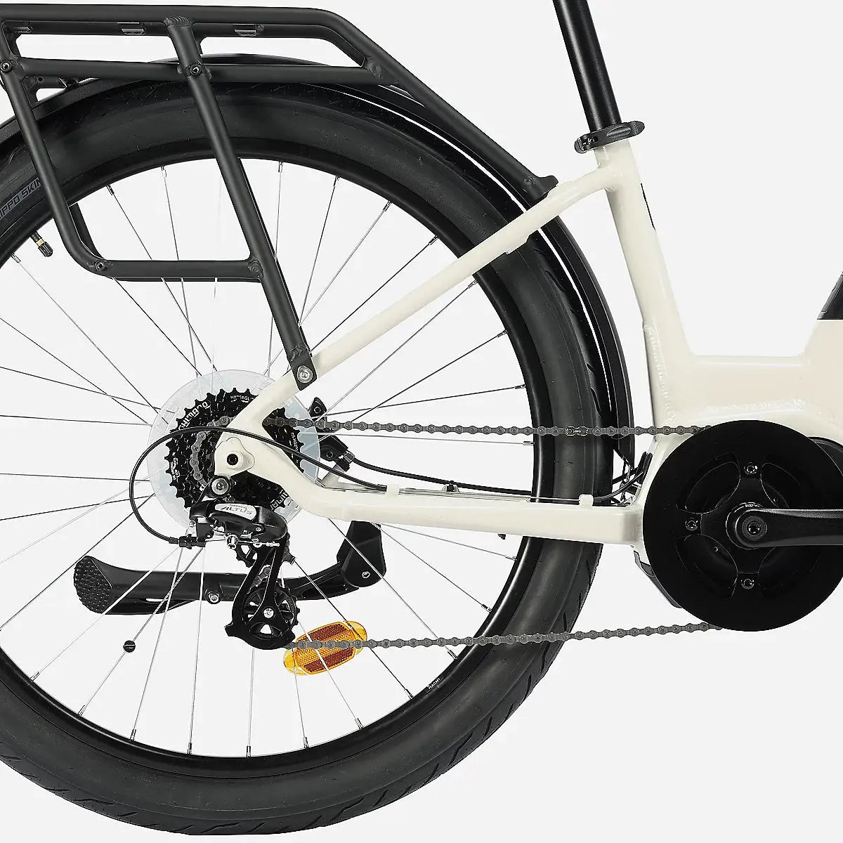 Vélo électrique polyvalent adulte Crossover V Beige