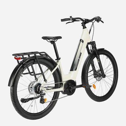 Vélo électrique polyvalent adulte Crossover V Beige
